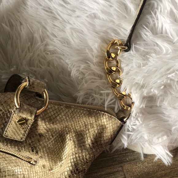 Michael Kors Python Shoulder Bag Tote - Picture 6 of 8